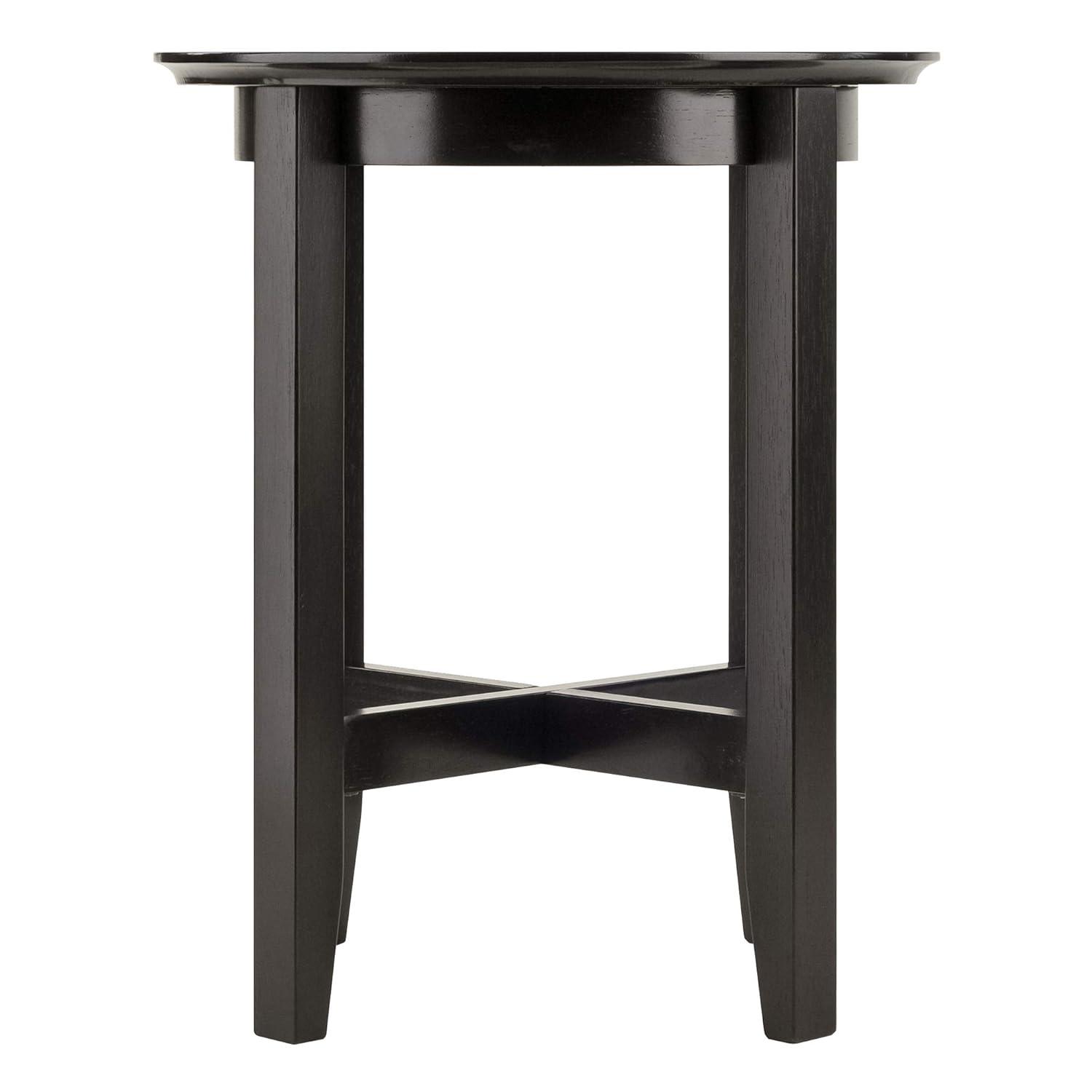 Toby End Table Espresso - Winsome: Solid Wood, Shaker-Style Legs, Bedroom & Den Use