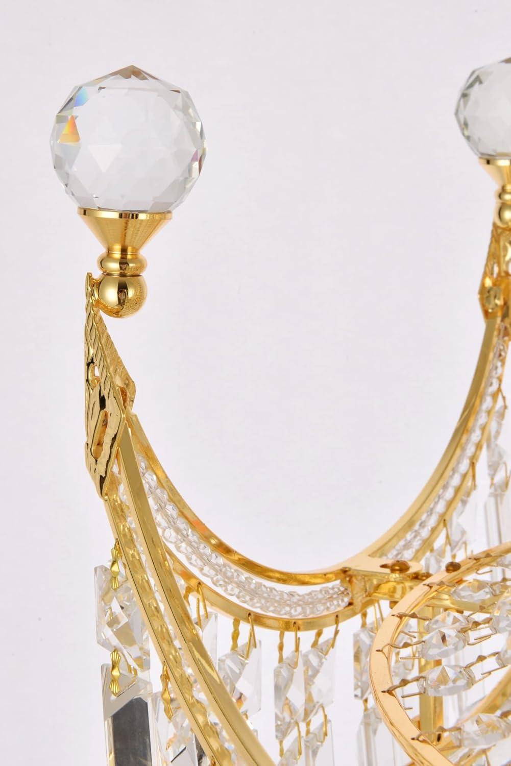 8949 Corona Collection Chandelier D:20in H:28in Lt:9 Gold Finish (Royal Cut Crystals)