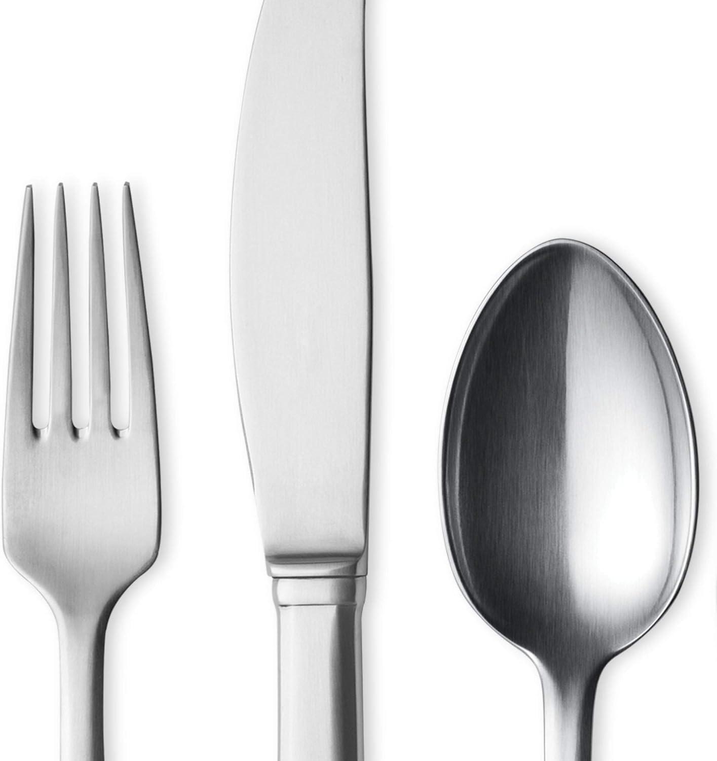 Mitra Matte Stainless Steel 5-Piece Flatware Set