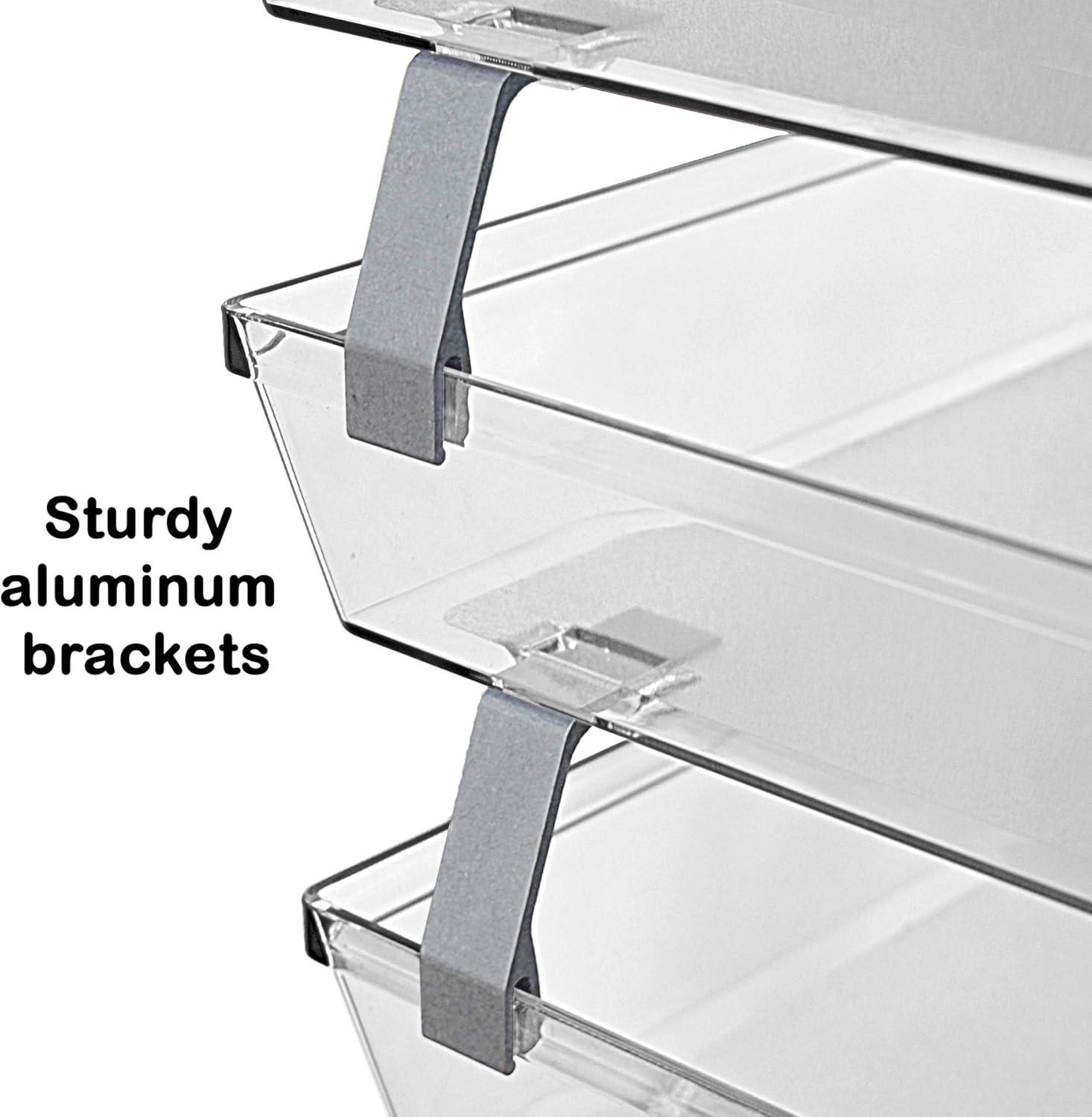 Acrimet Facility Letter Tray 4 Tiers (Clear Crystal Color)