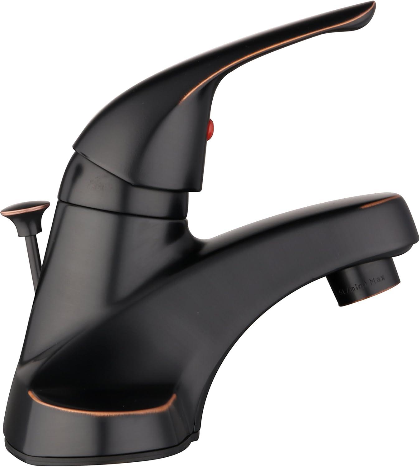 Middleton 4 in. Centerset 1-Handle Bathroom Faucet in Satin Nickel