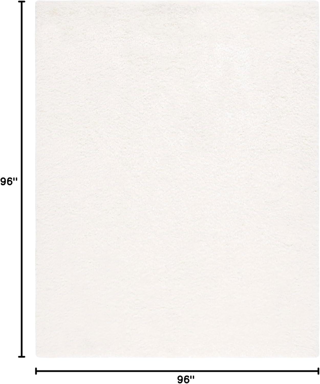 Express Shag SGE620 Hand Tufted Indoor Area Rug - Ivory - 8'x10' - Safavieh.