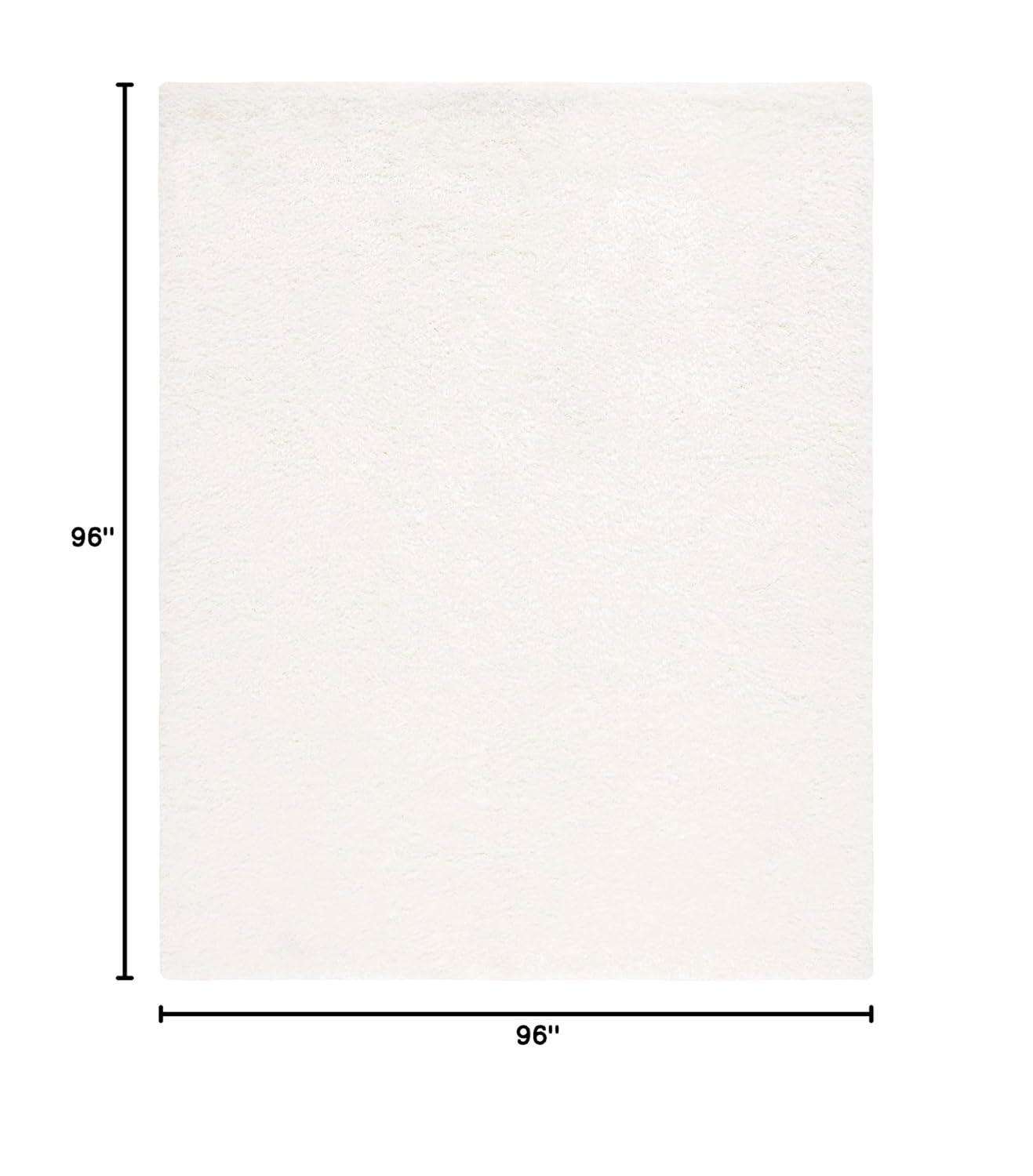 Express Shag SGE620 Hand Tufted Indoor Area Rug - Ivory - 8'x10' - Safavieh.
