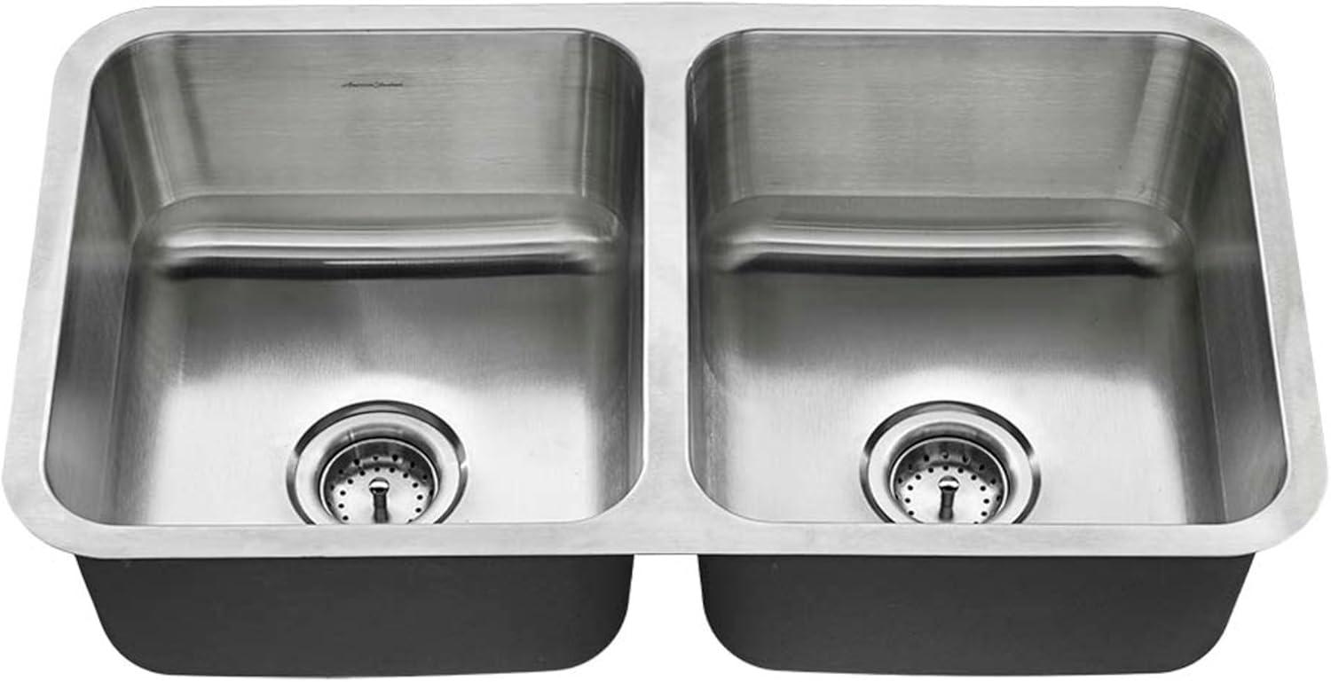 Reliant + 32'' L Undermount Double Bowl Stainless Steel Kitchen Sink