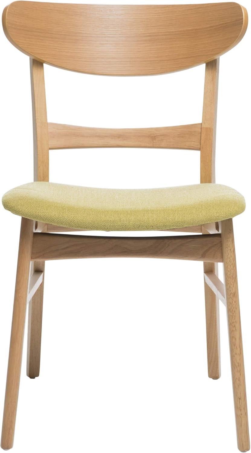 Christopher Knight Home Idalia Dining Chairs, 2-Pcs Set, Green Tea / Oak Finish