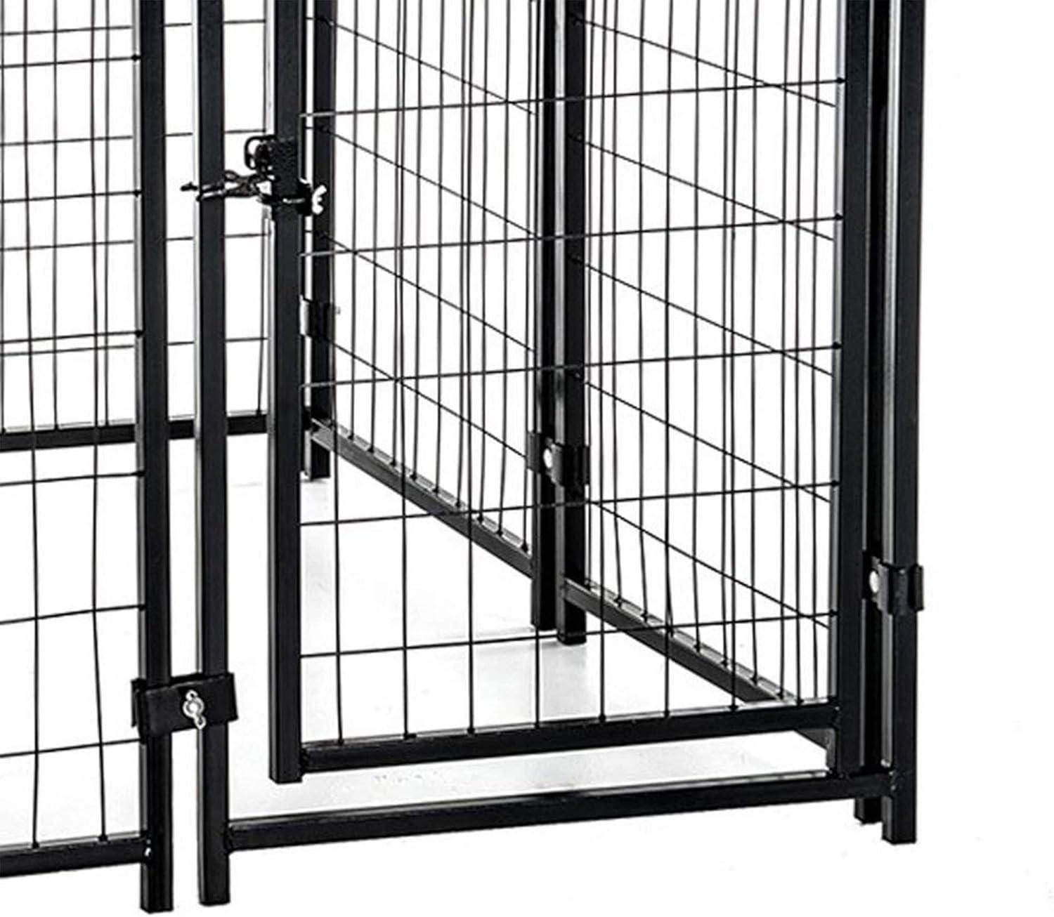 Lucky Dog 4' x 4' x 4.5' Covered Wire Dog Fence Kennel Pet Play Pen (2 Pack)