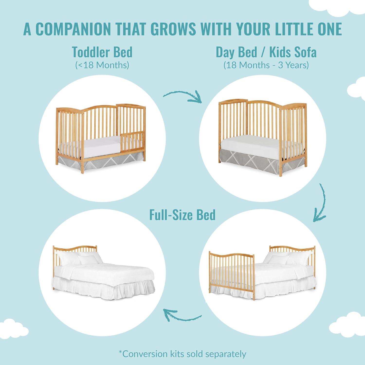 Dream On Me Chelsea 5-in-1 Convertible Crib