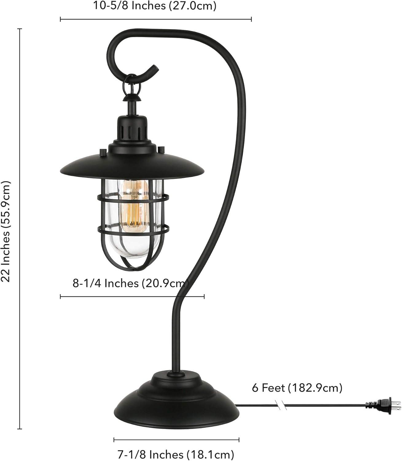 Evelyn&Zoe Metal Nautical Lantern Lamp