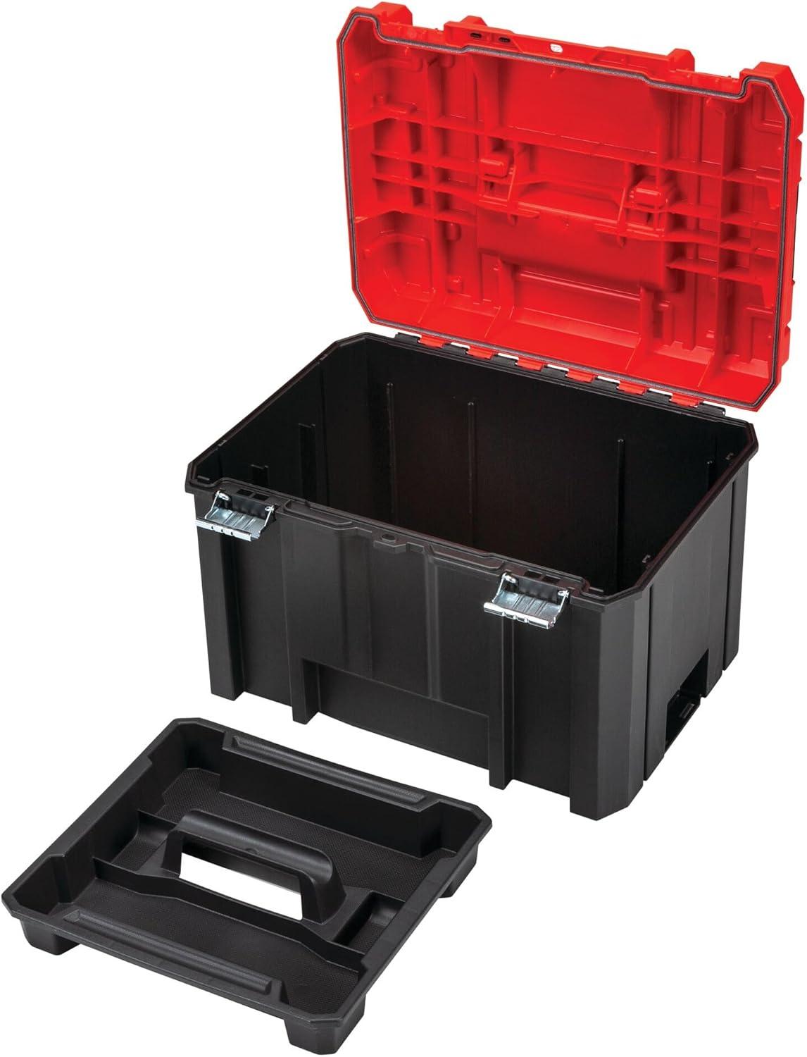CRAFTSMAN Versastack System 17-in Red Plastic Lockable Tool Box