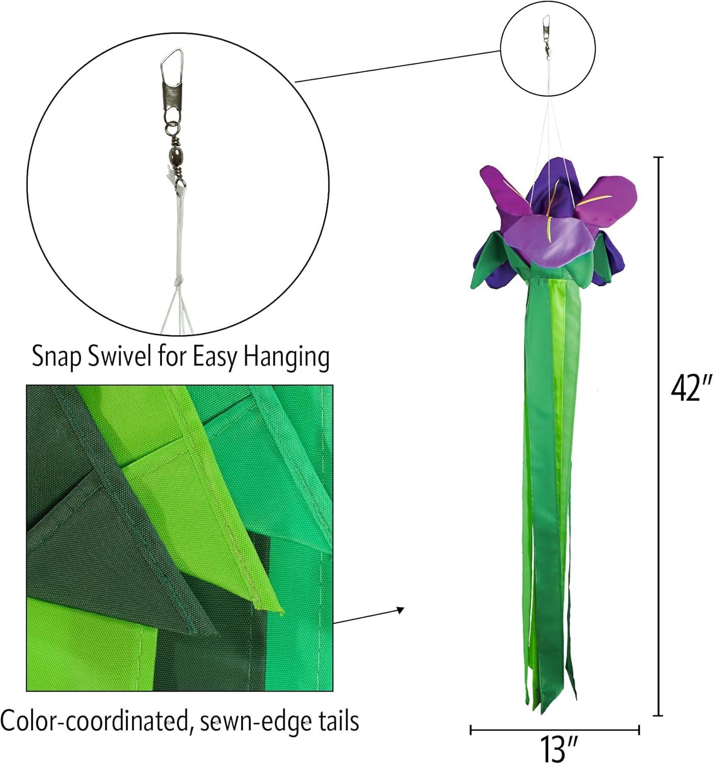 Spring Floral Windtail Windsock