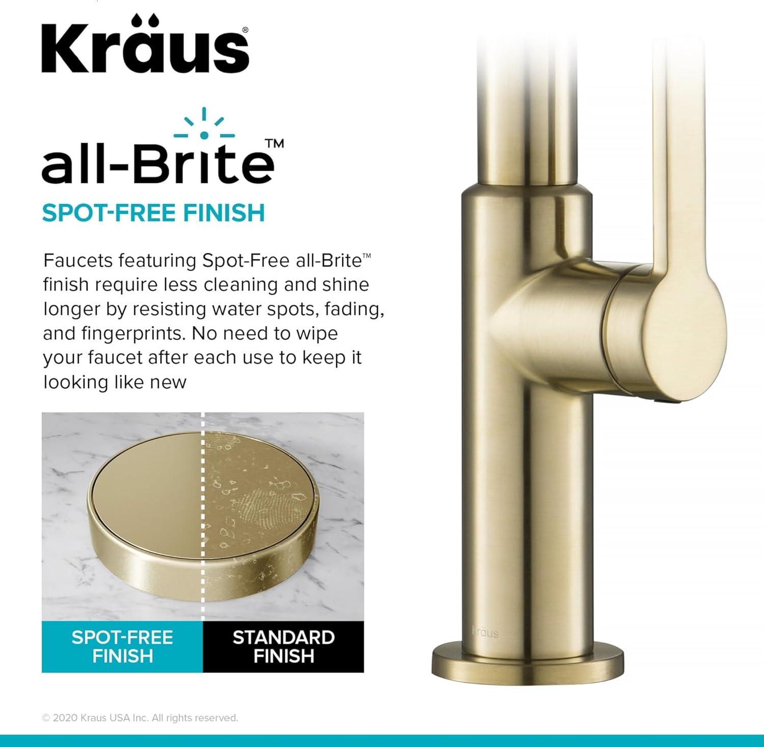 KRAUS Oletto Single Handle Pull Down Kitchen Faucet