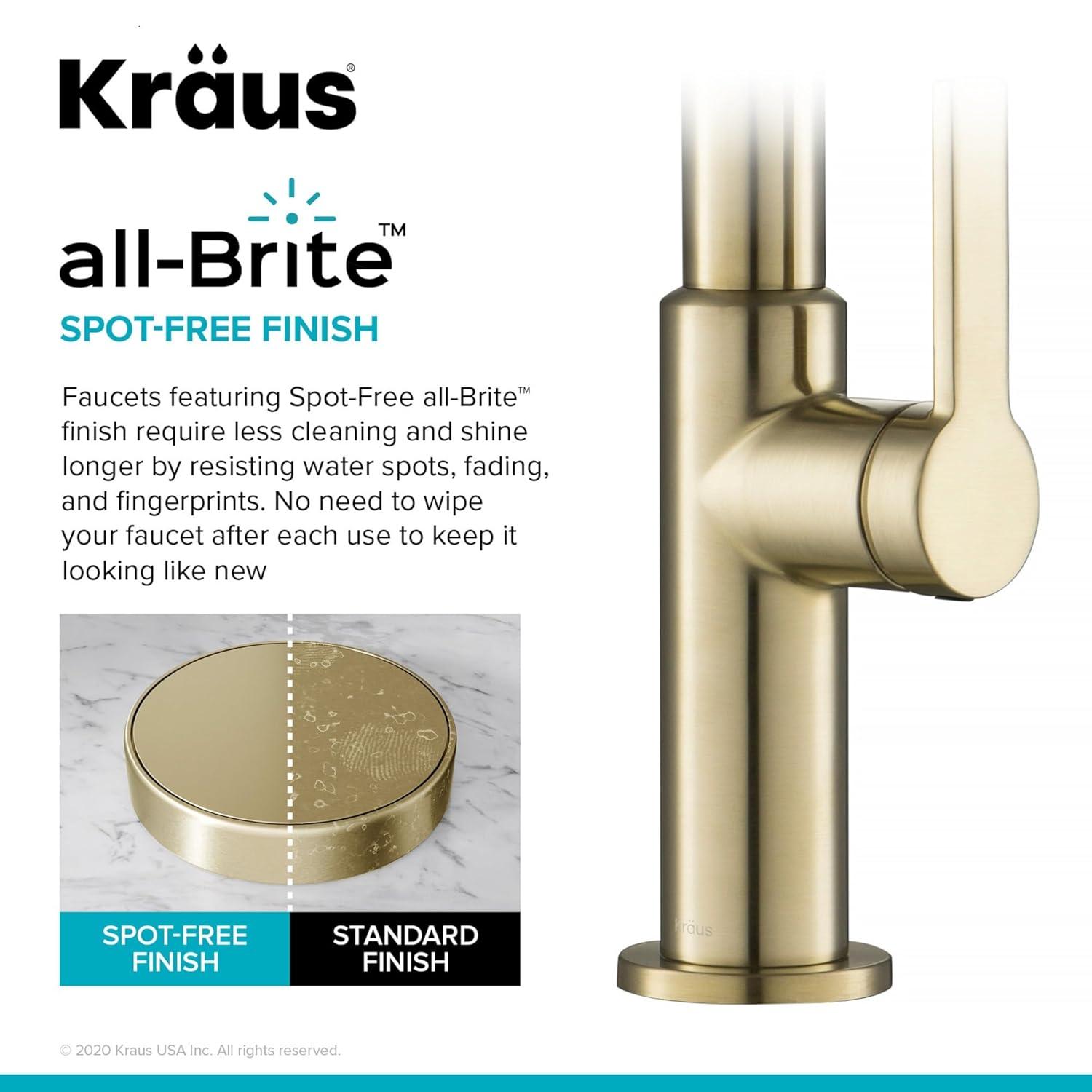 KRAUS Oletto Single Handle Pull Down Kitchen Faucet