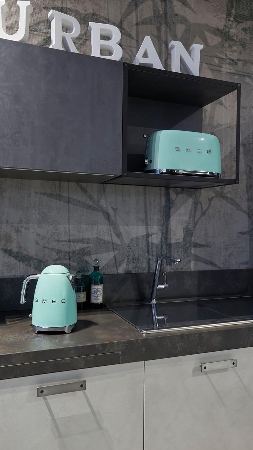 SMEG Pastel Green 4-Slice Long Slot Retro Toaster