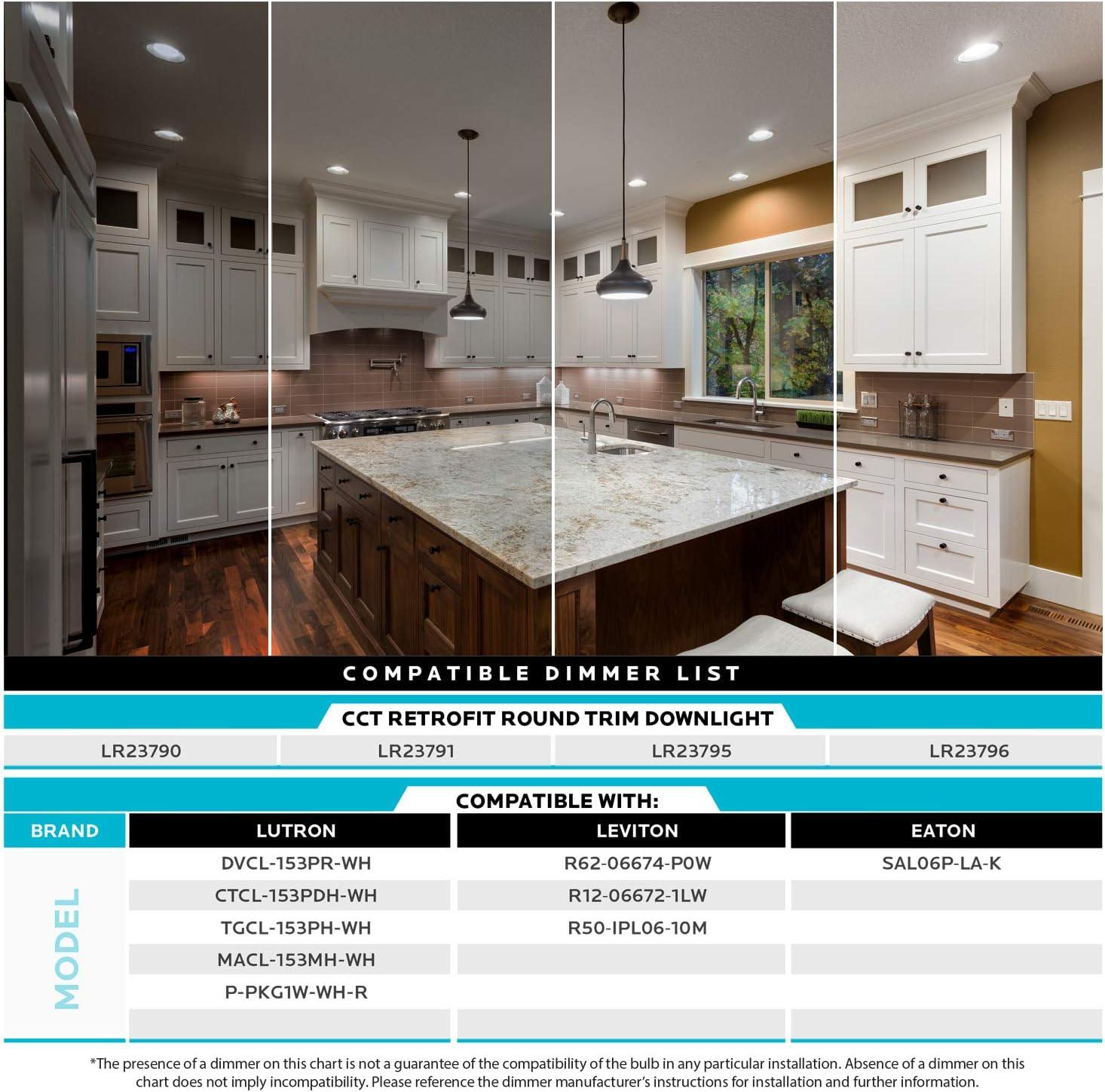 5"/6" Selectable CCT IC LED Retrofit Recessed Lighting Kit