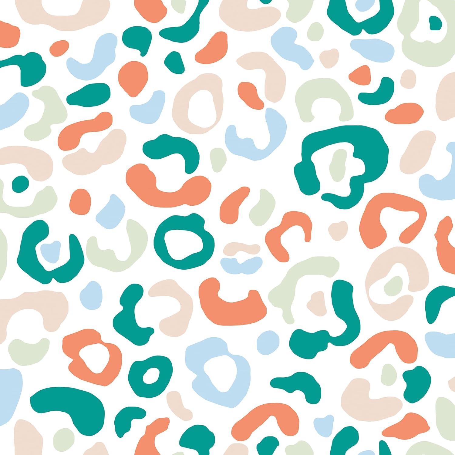 Aelfie Multi Warm Leopard Spots Peel & Stick Wallpaper