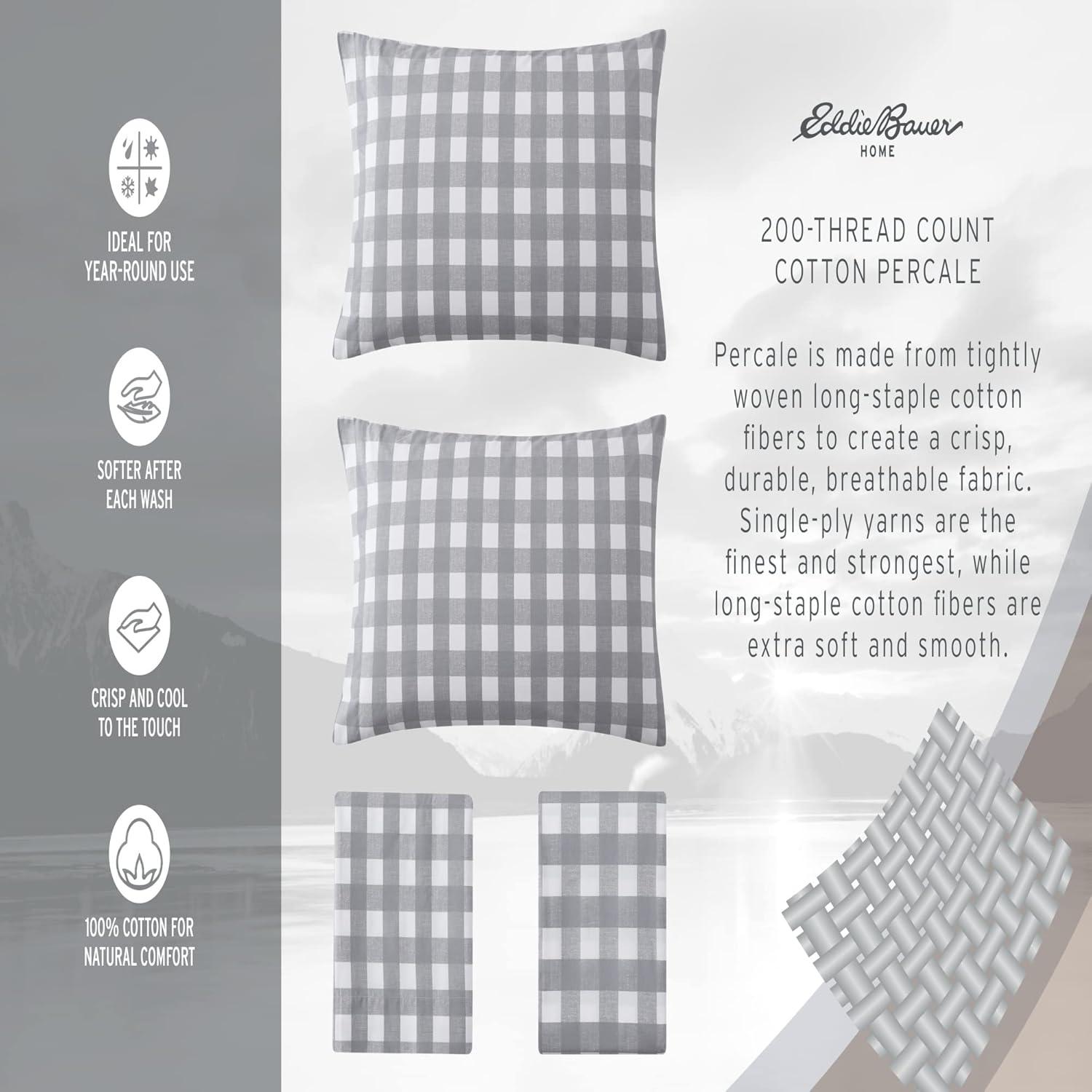 Eddie Bauer Eddie Bauer Printed Cotton Percale Sheet Sets