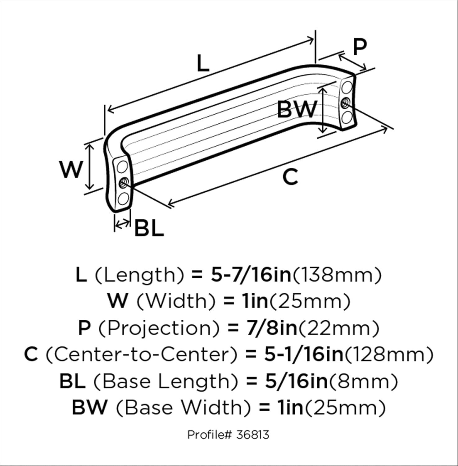 Amerock Concentric Arch Pull