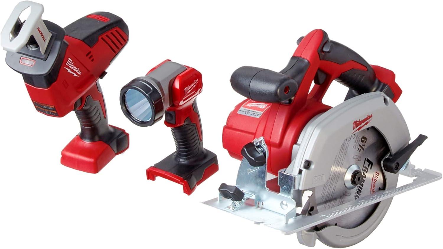 Milwaukee M18 18V Lithium-Ion Cordless Power Tool Set, 5 Pack