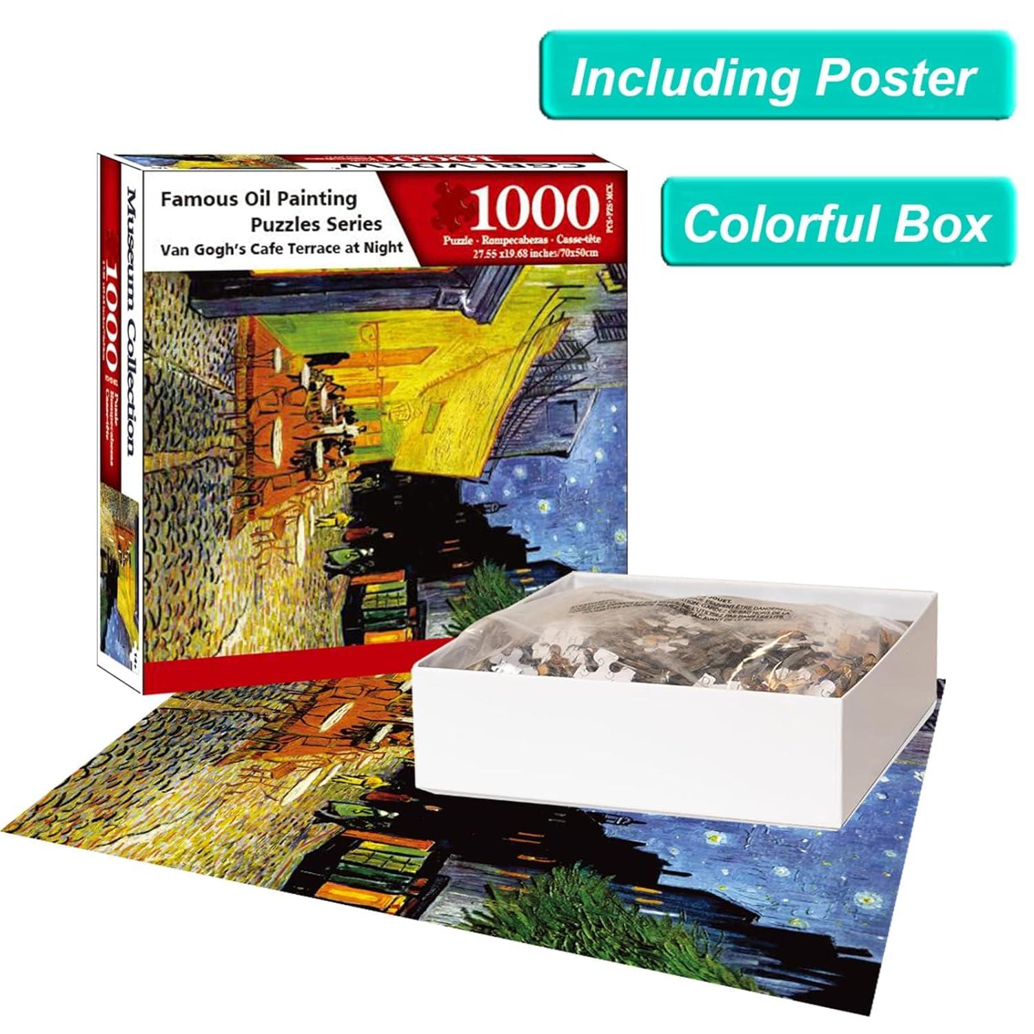 MasterPieces 1000 Piece Puzzle - Café Terrace at Night - 19.25"x26.75"