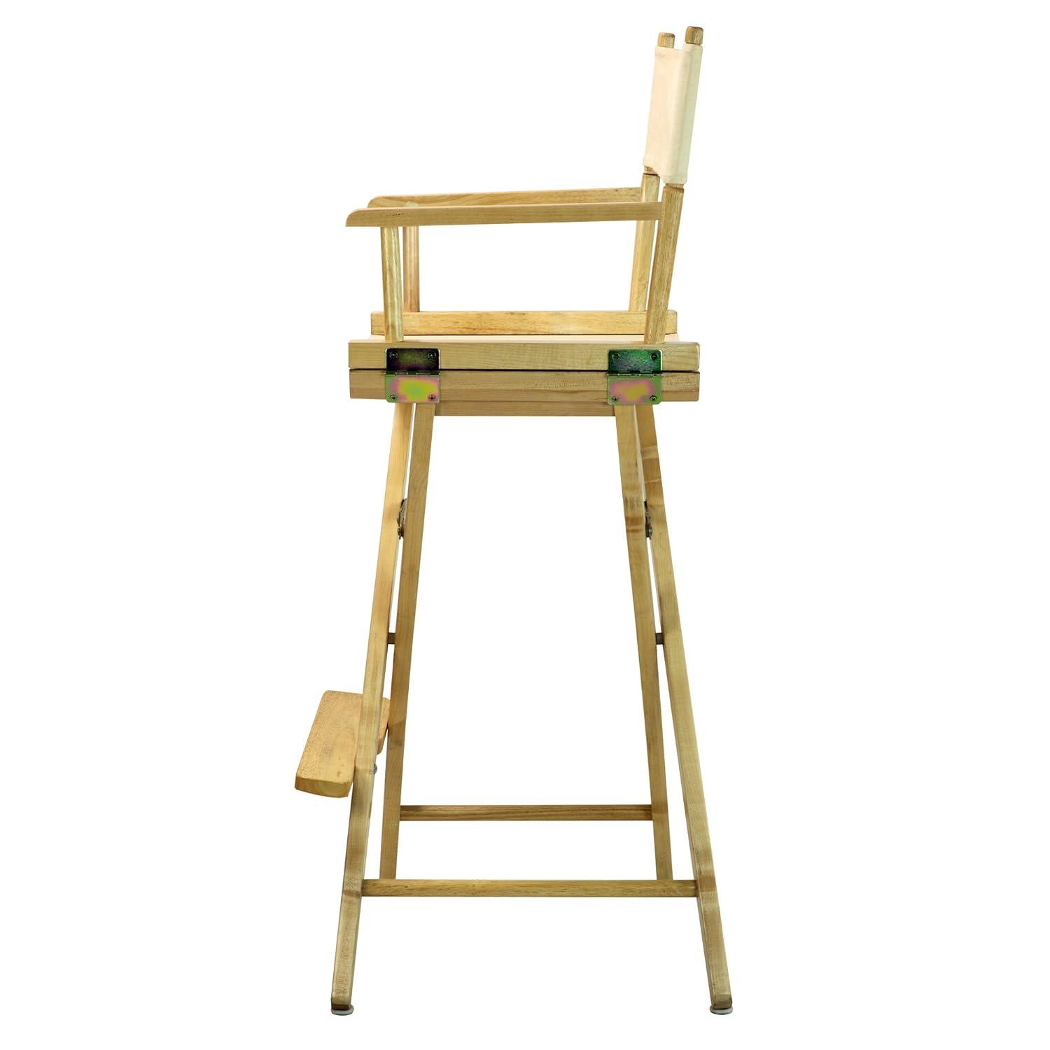 Casual Home 30" Director's Chair Natural Frame-Natural/Wheat Canvas