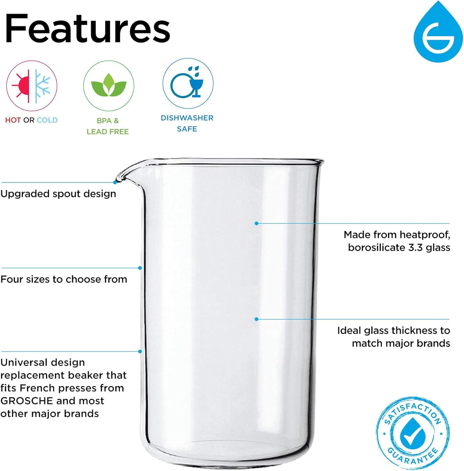 Grosche GR 173 Universal French Press Replacement Beaker