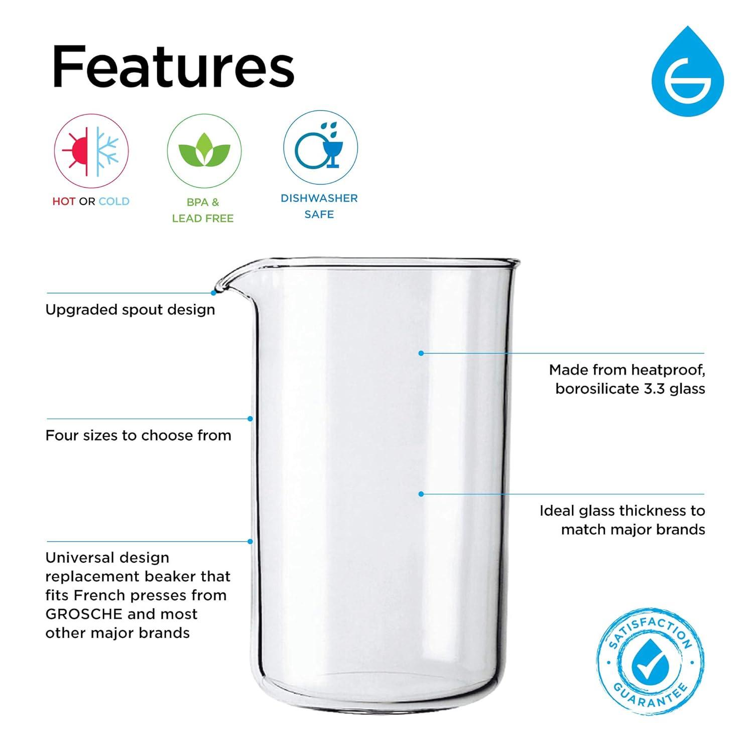 Grosche GR 173 Universal French Press Replacement Beaker