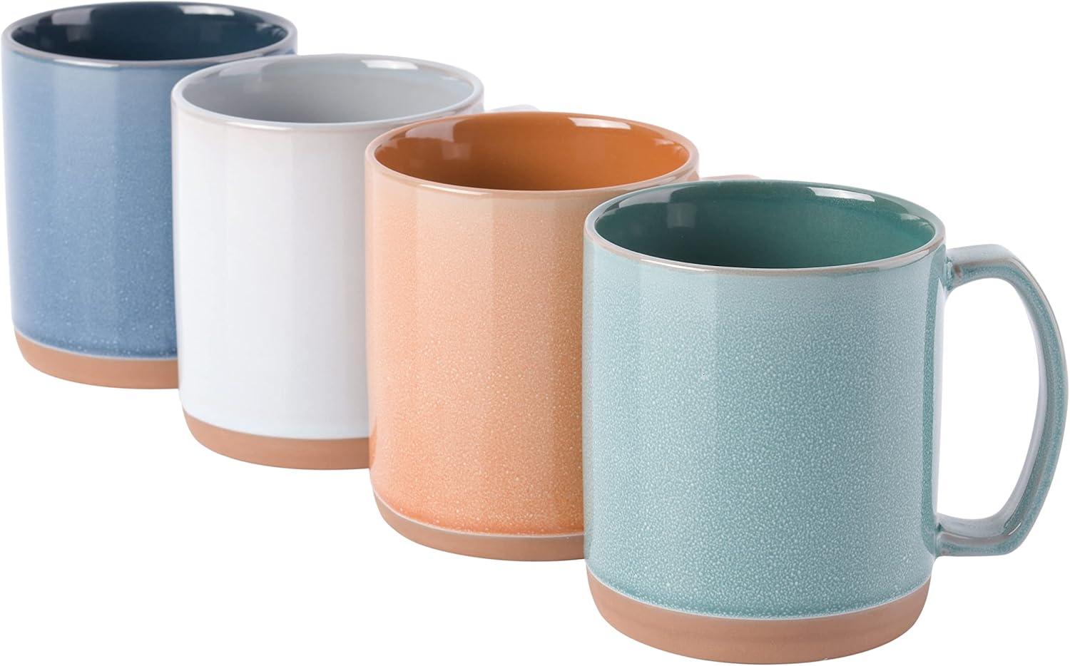 Mr. Coffee Dorsey 4 Piece Assorted Color Mug Set