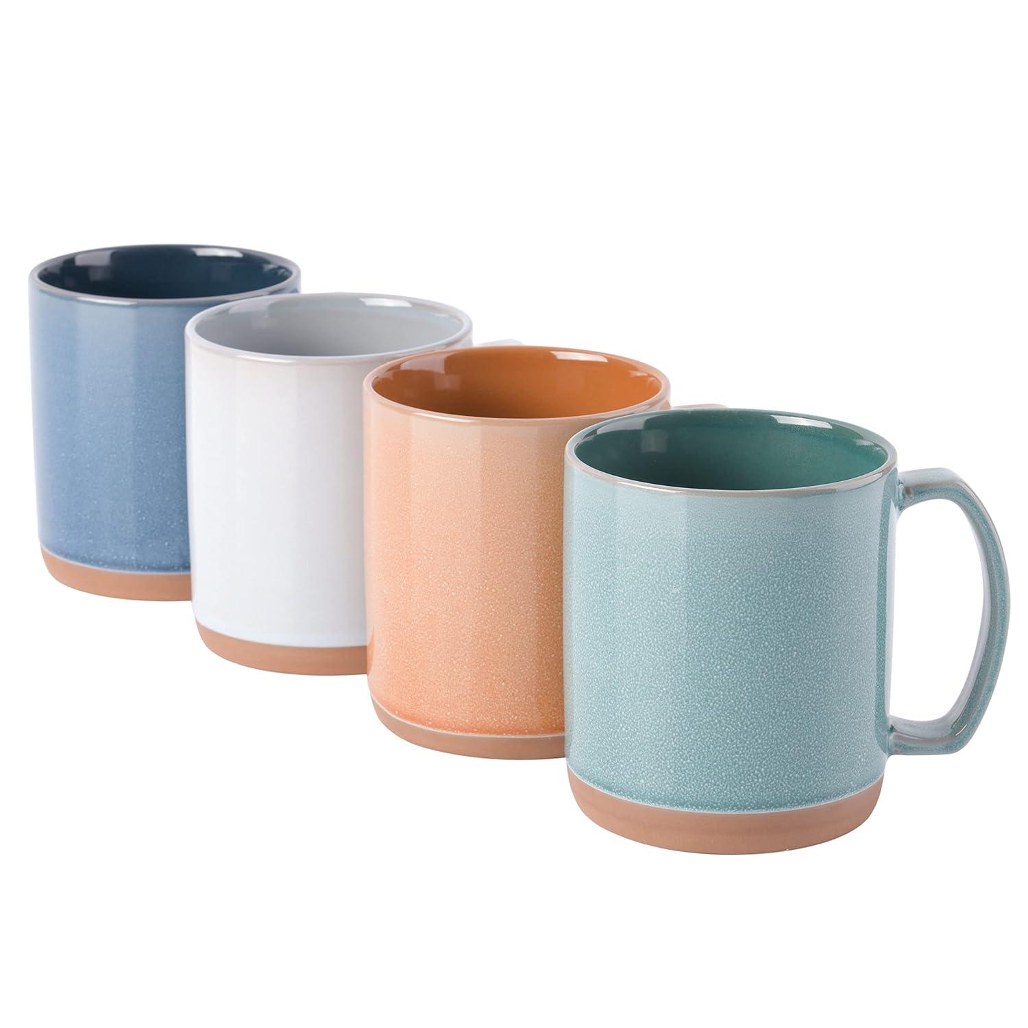 Mr. Coffee Dorsey 4 Piece Assorted Color Mug Set