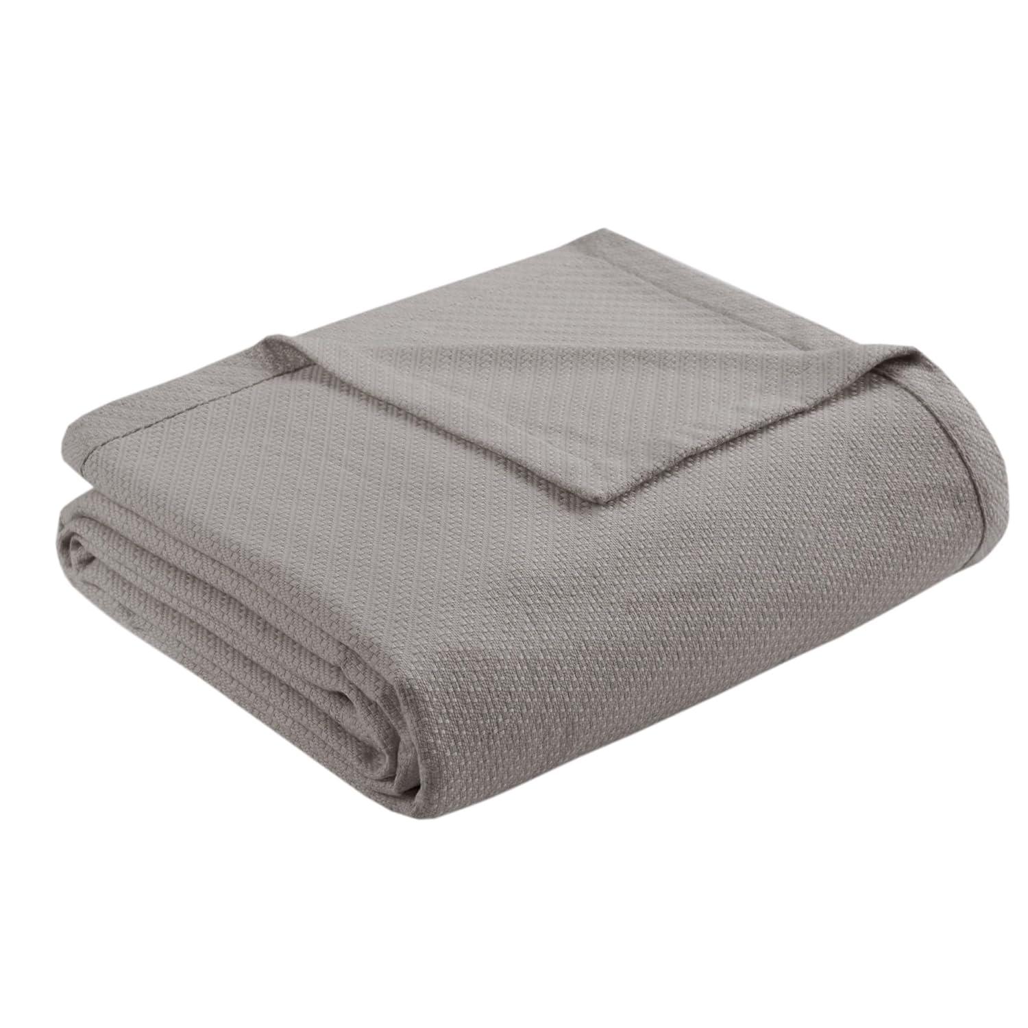 Madison Park Liquid Cotton Breathable Woven Blanket
