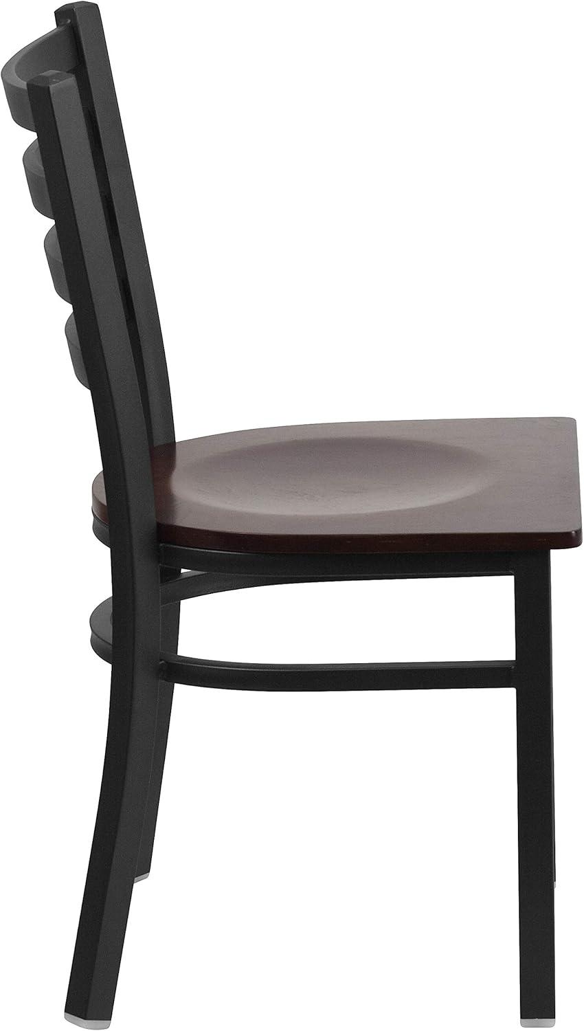 Flash Furniture Kendall Clear Coated Ladder Back Metal Restaurant Chair