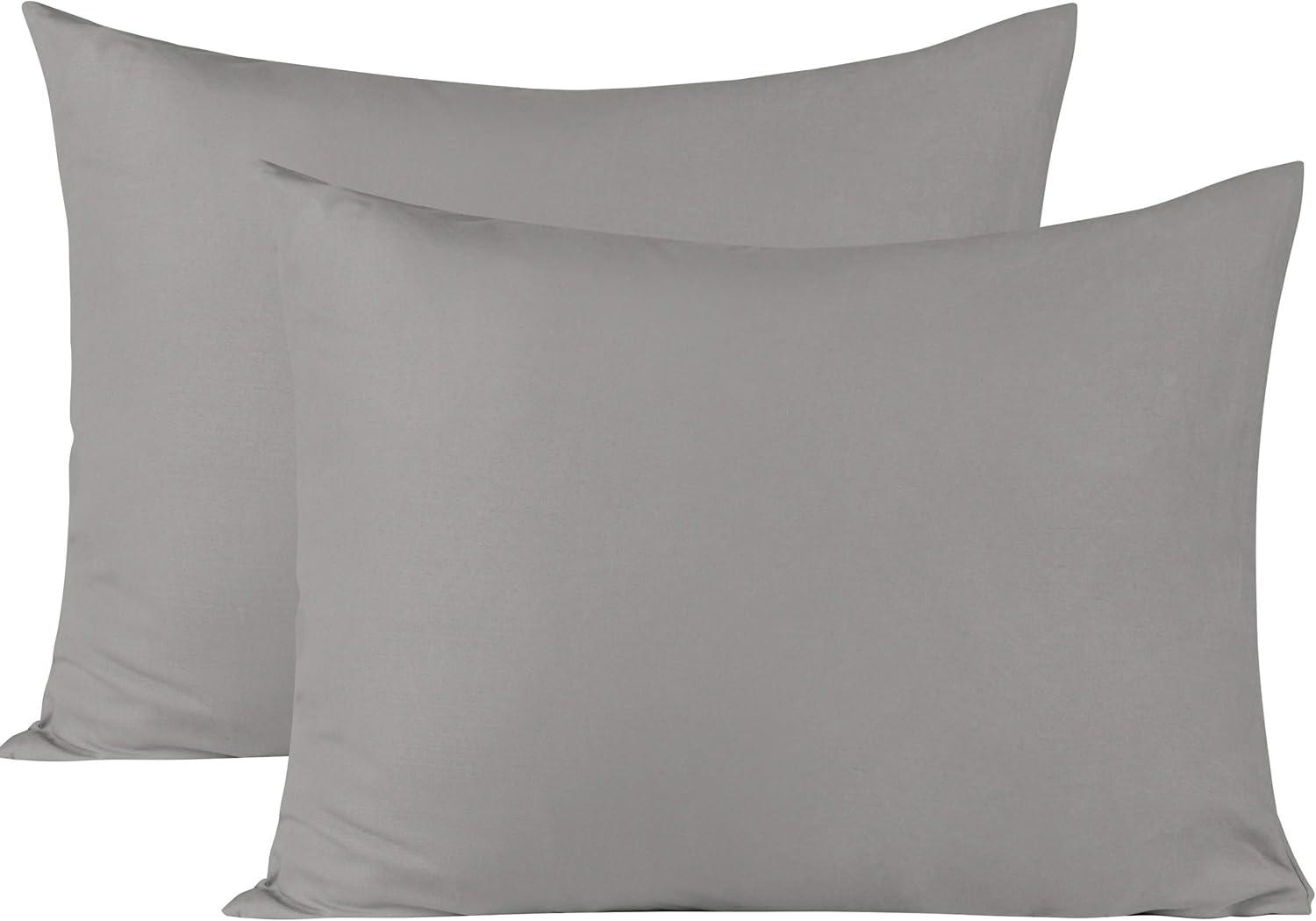 PiccoCasa Polyester Soft Brushed Microfiber Envelope Closure Pillowcases 2 Pcs