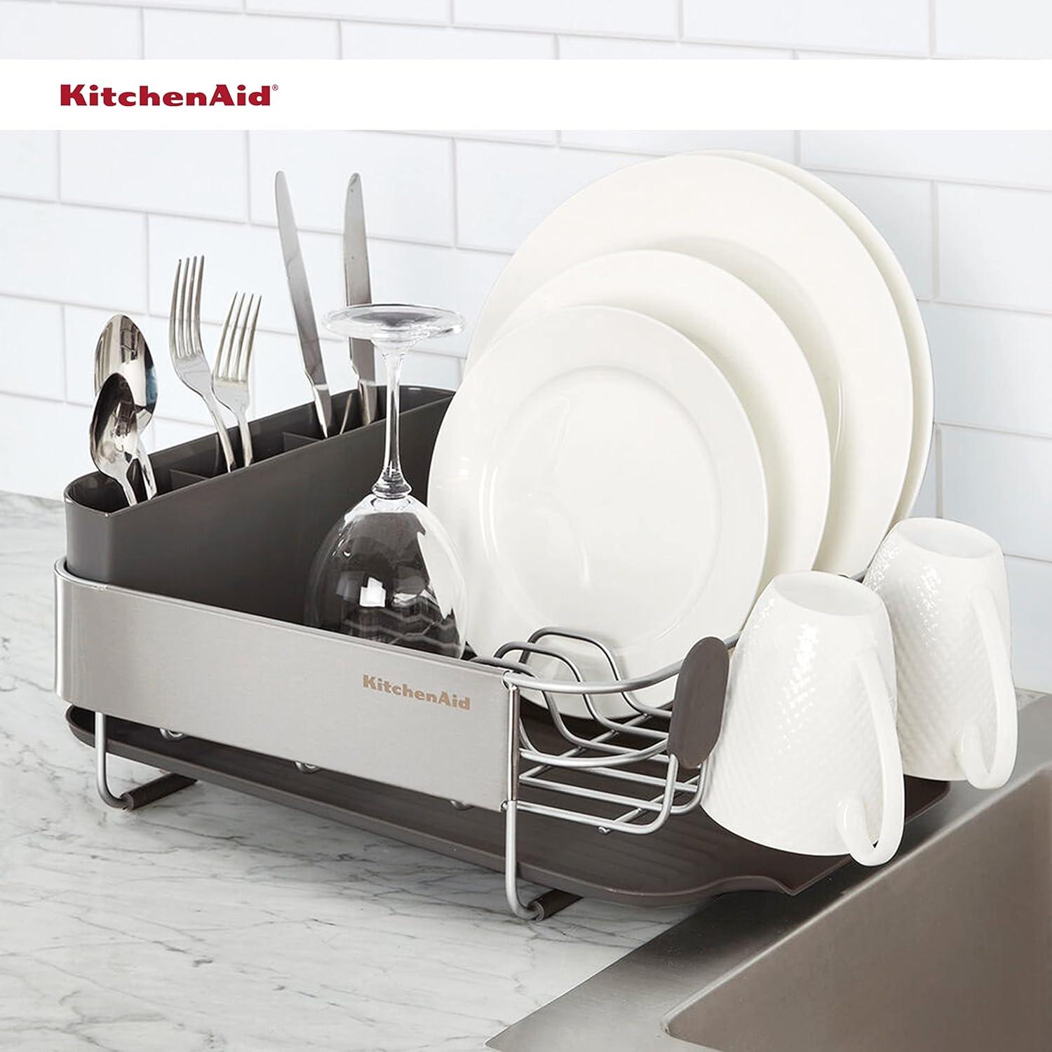 KitchenAid® Compact Stainless Steel Dish Rack, 16.06-Inch