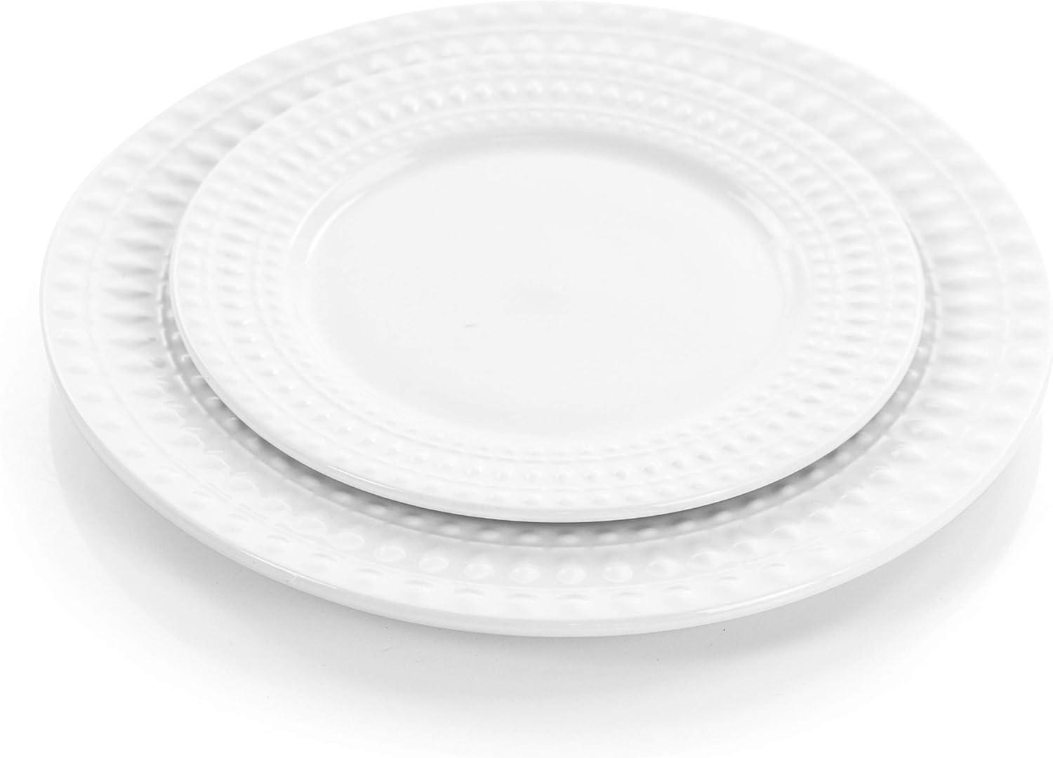 Elama Cara 16 Piece Porcelain China Dinnerware Set - Service for 4