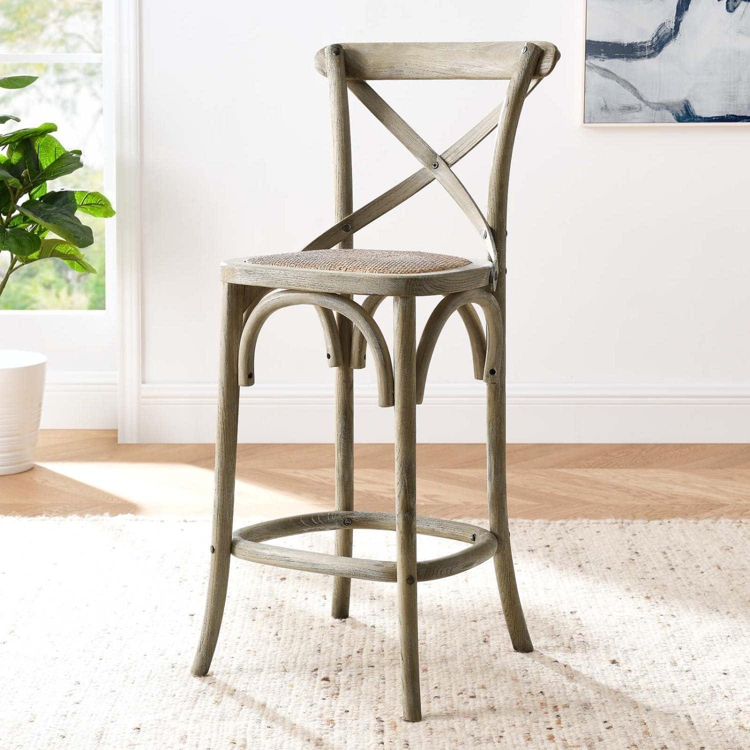 Modway Gear Counter Stool with Gray Finish EEI-5667-GRY