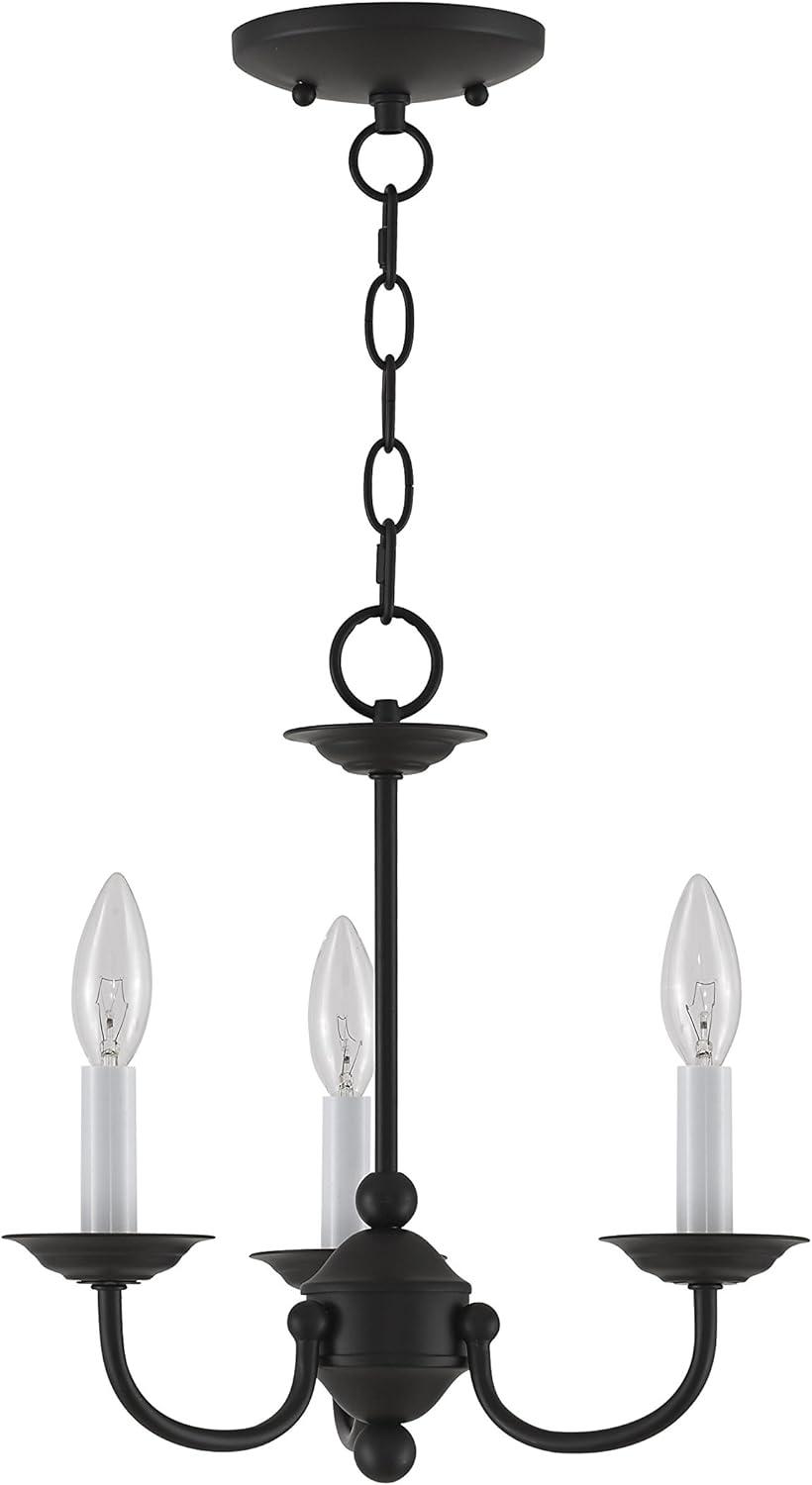 Livex Lighting Home Basics 3 - Light Chandelier in  Black