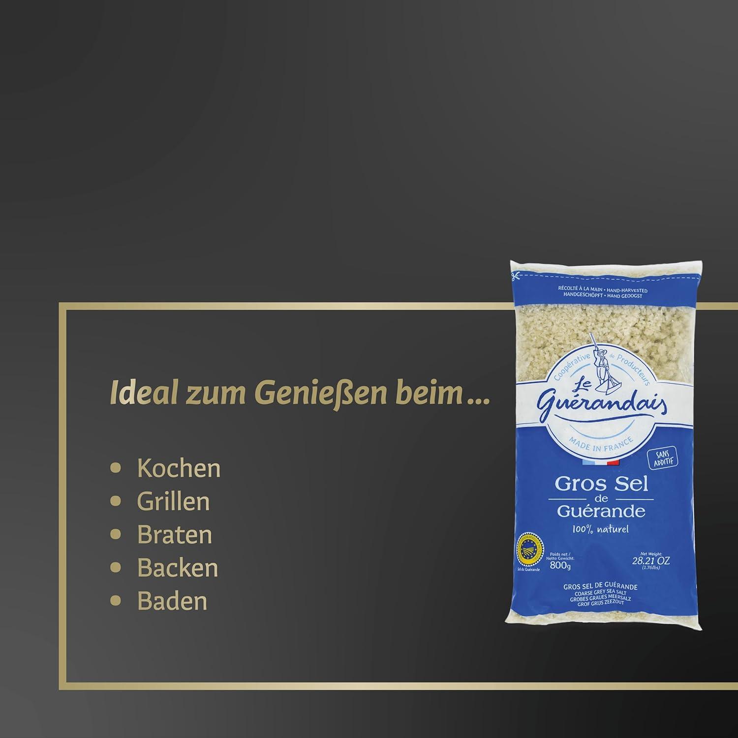Le Guerandais Coarse Sea Salt Gros Sel De Guerande, 1.76 Pound