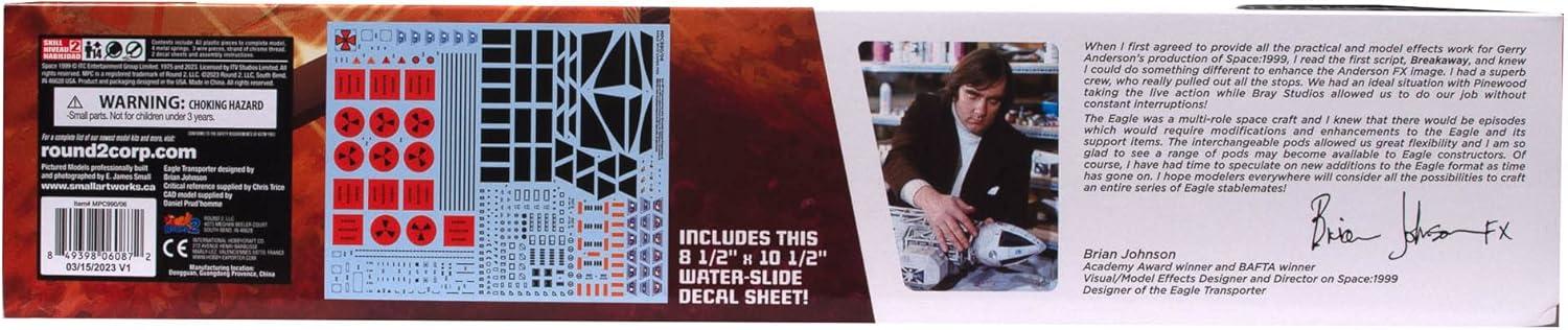 Skill 2 Model Kit Eagle Spacecraft with Cargo Pod "2nd Edition" "Space: 1999" (1975-1977) TV Series 1/48 Scale Model by MPC