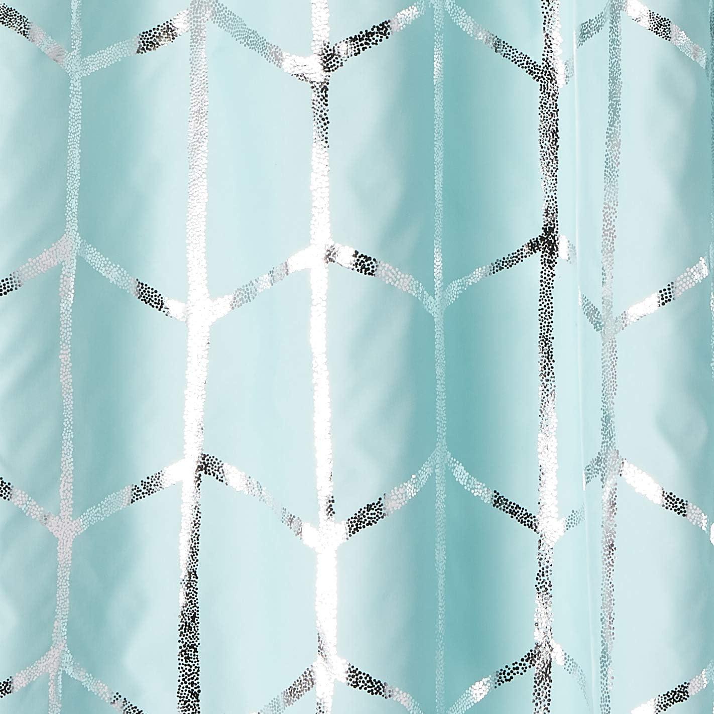 Raina Geometric Total Blackout Grommet Single Curtain Panel