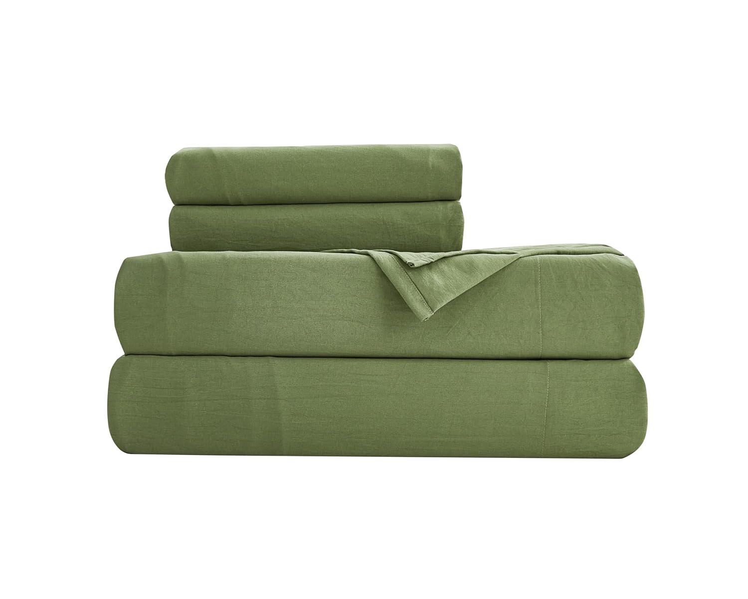 Chezmoi Collection Washed Microfiber Bedding Microfiber Sheet Set