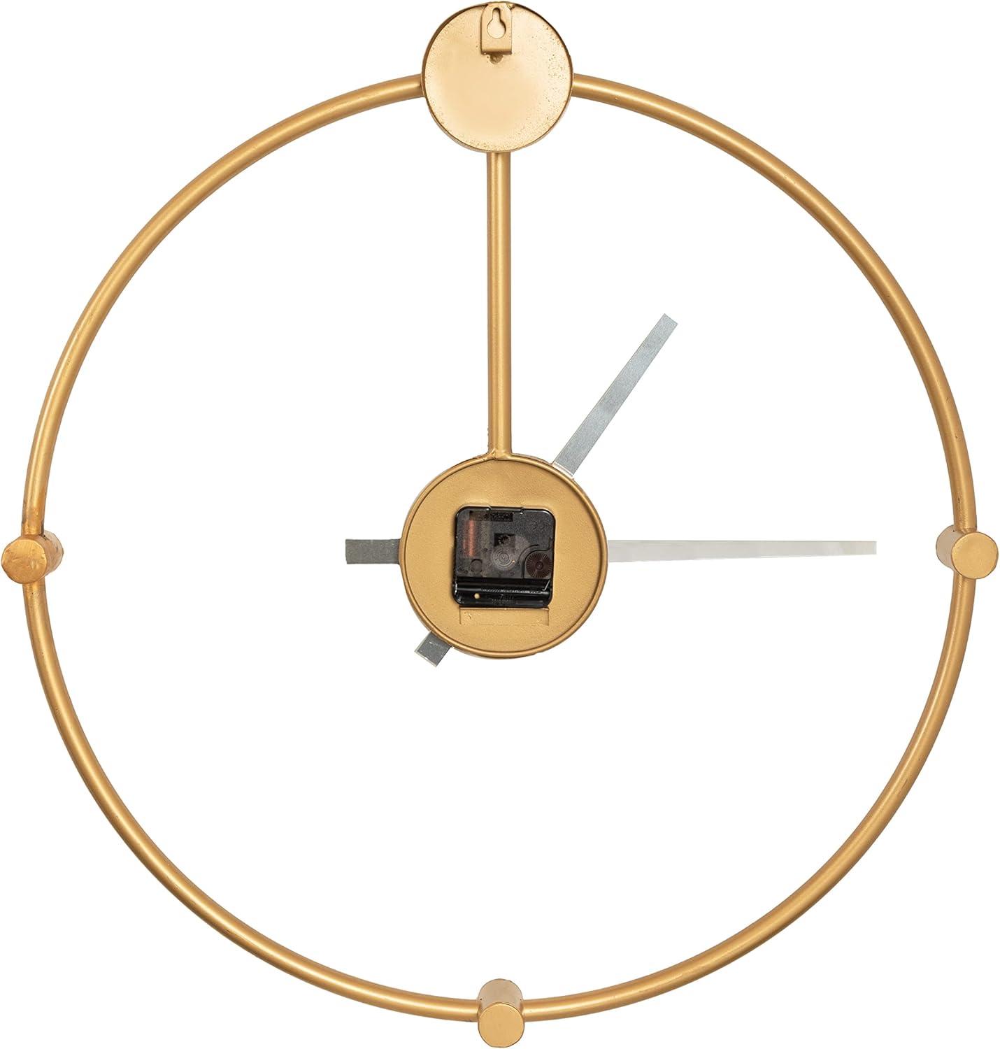 Kate and Laurel Lidor Metal Wall Clock