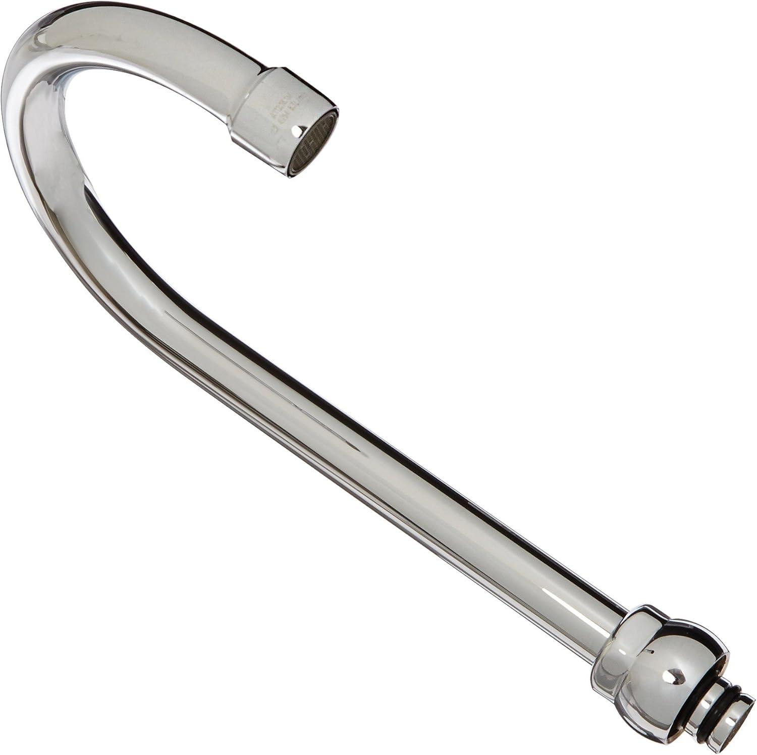 Polished Chrome Single Hole Deck Mount Faucet Spout