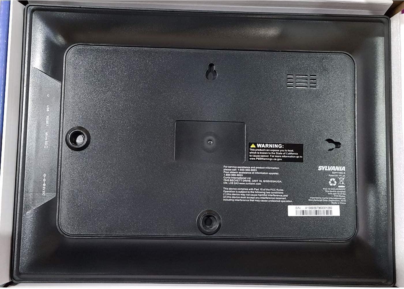 Sylvania SDPF1095 10-Inch Wi-Fi Cloud Digital Picture Frame, Black