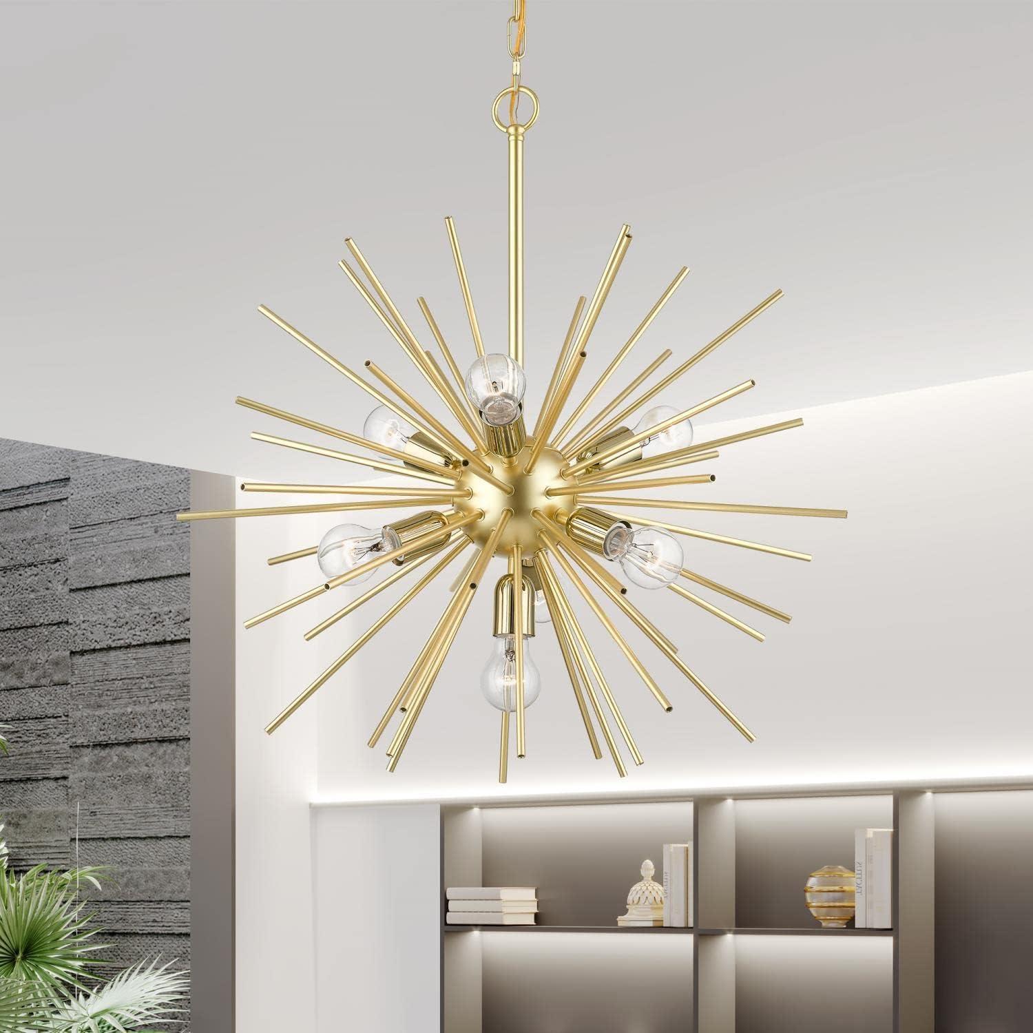 Livex Lighting Tribeca 7 - Light Pendant in  Soft Gold/Polished Brass