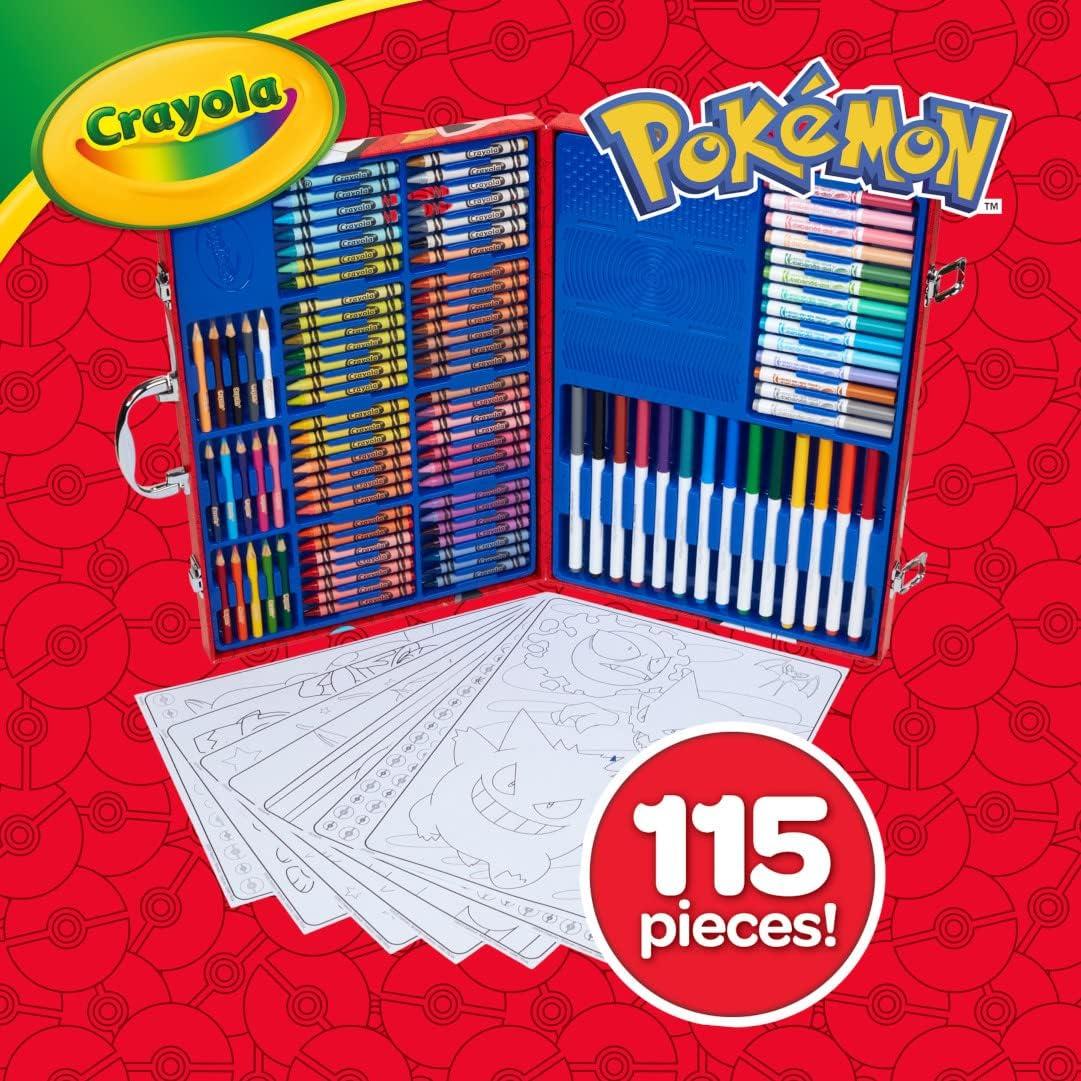 Crayola Imagination Art Set Pokemon: Drawing & Coloring Kit with Crayons, Markers, Pencils, & Sheets for Ages 5+