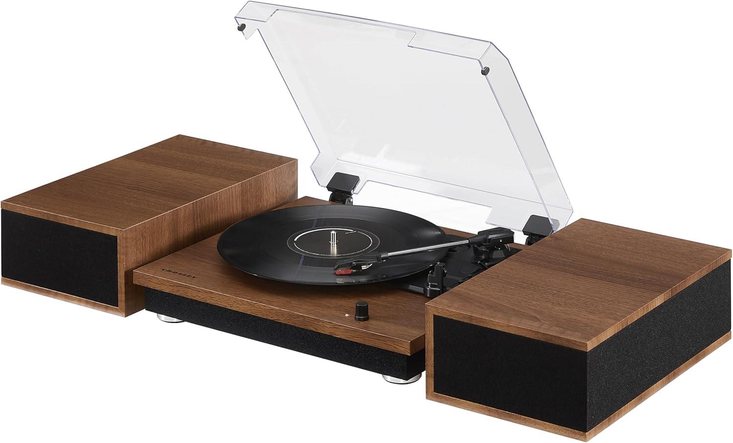 Crosley Riff Bluetooth Vinyl Record Player with Speakers, 3-Speed Turntable, 6 Modular Layouts