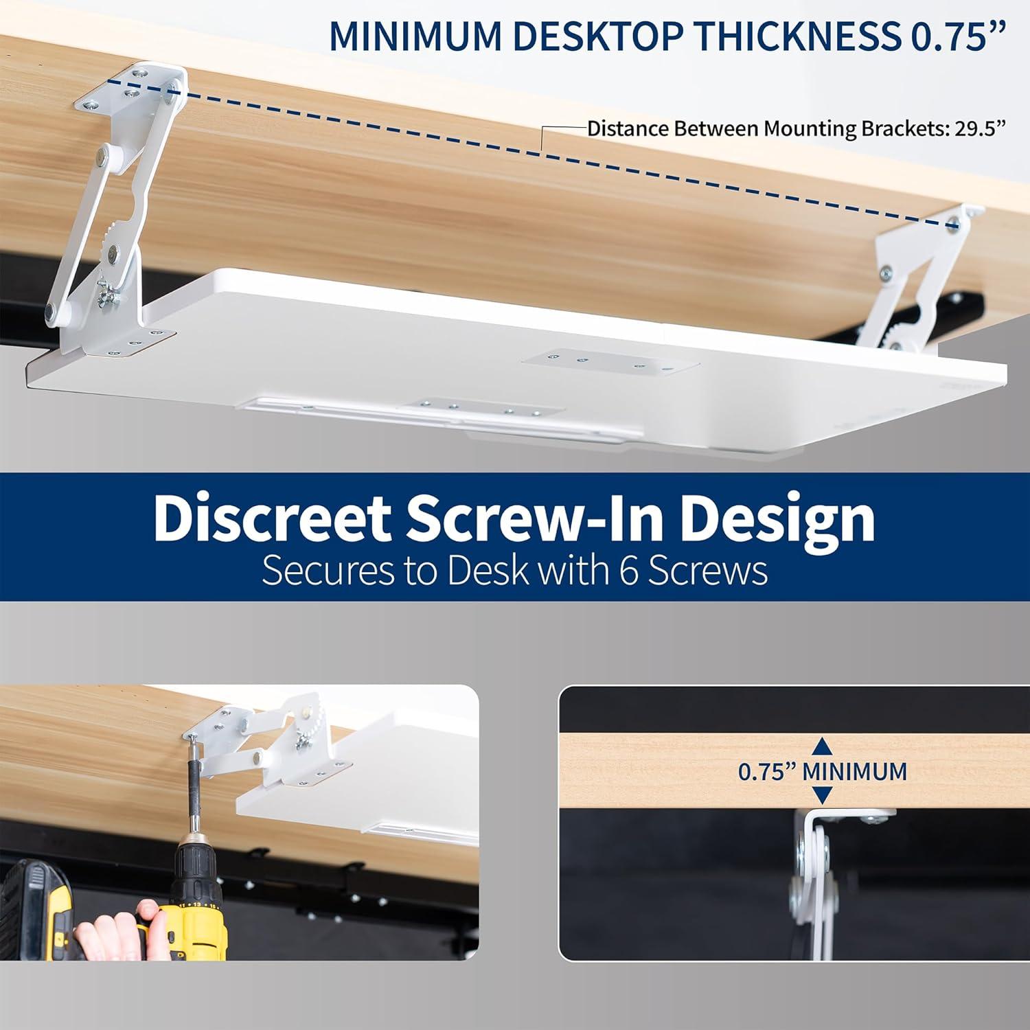 2.2'' H x 26.8'' W Keyboard Tray/Drawer