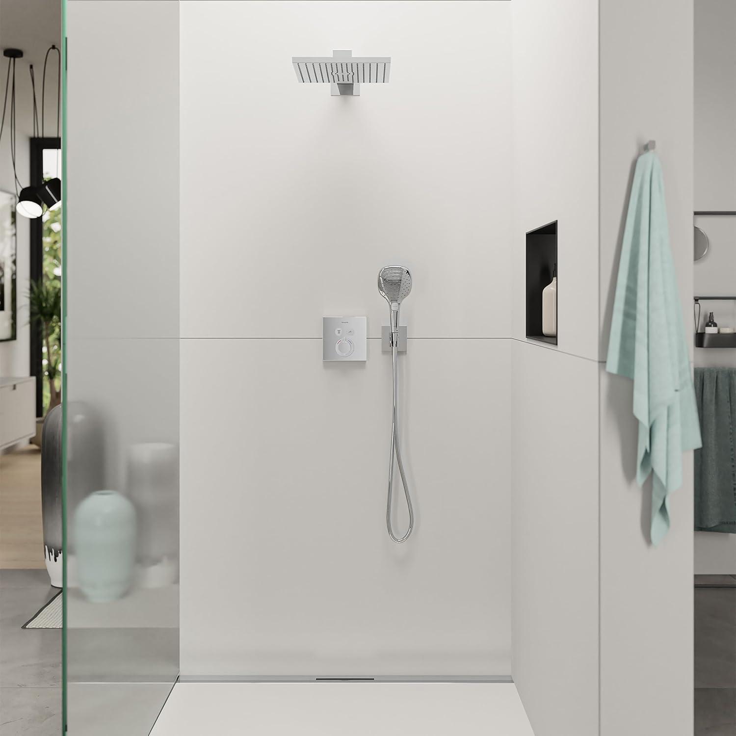 hansgrohe FixFit E Wall Outlet with Handshower Holder
