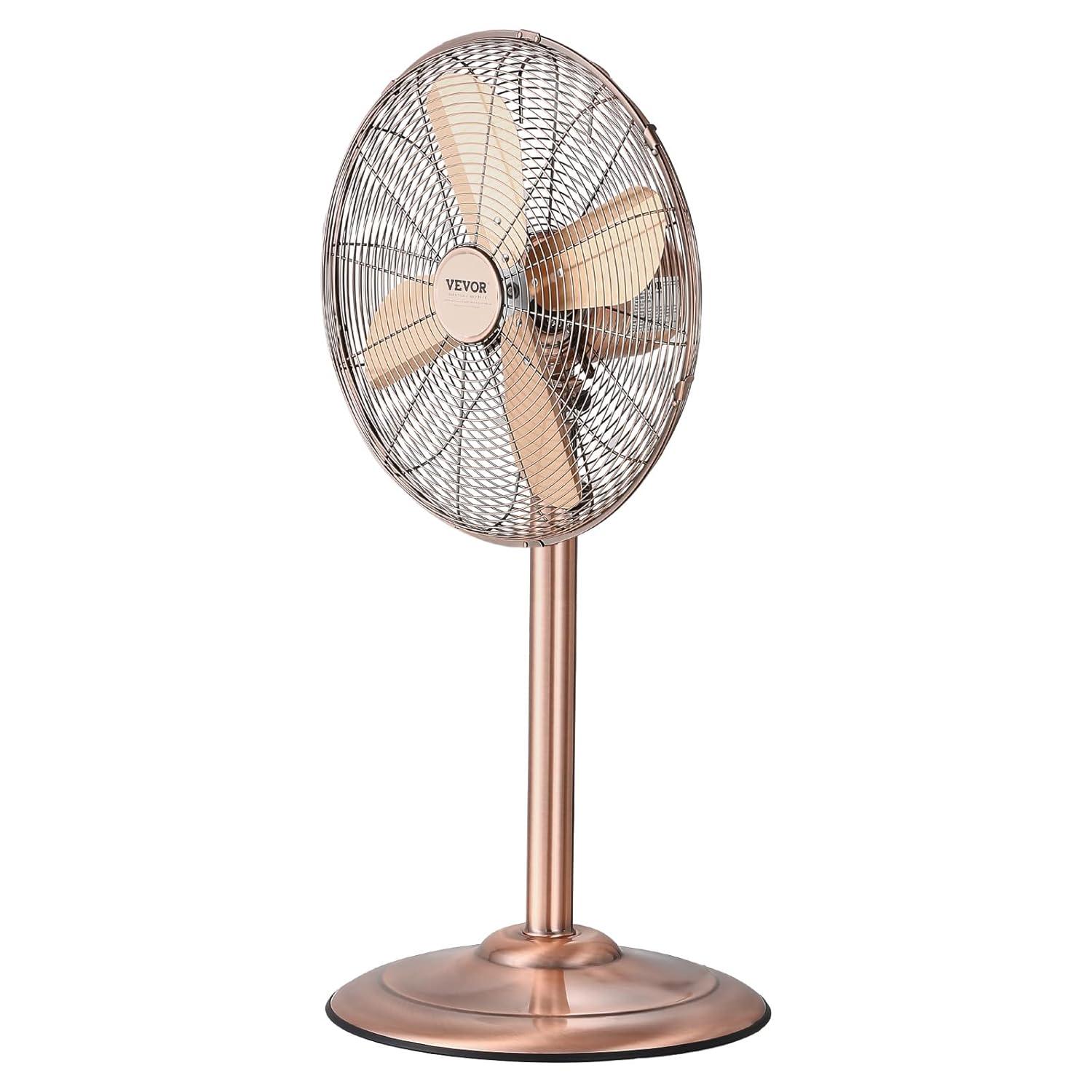 Vevor GYLSFS16INCH0LFIYV1 16 in. 3-Speed Industrial Pedestal Fan Oscillating Height Adjustable - Silver