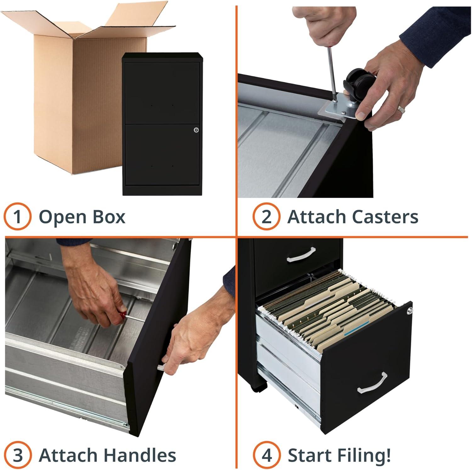Inbox Zero Onetta Mobile 2-Drawer File Cabinet