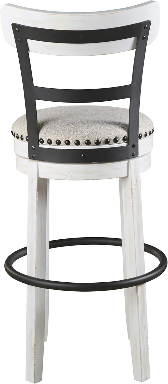 Tall Valebeck Upholstered Swivel Barstool - Signature Design by Ashley